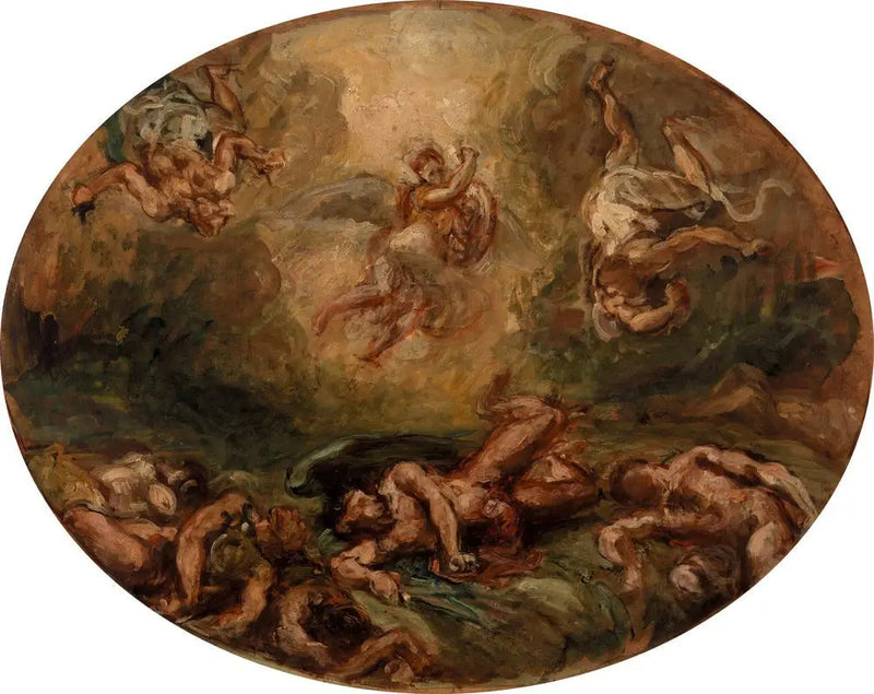 Saint Michel vainc le diable - Eugène Delacroix