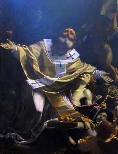 Saint Nicolas en extase - Mattia Preti