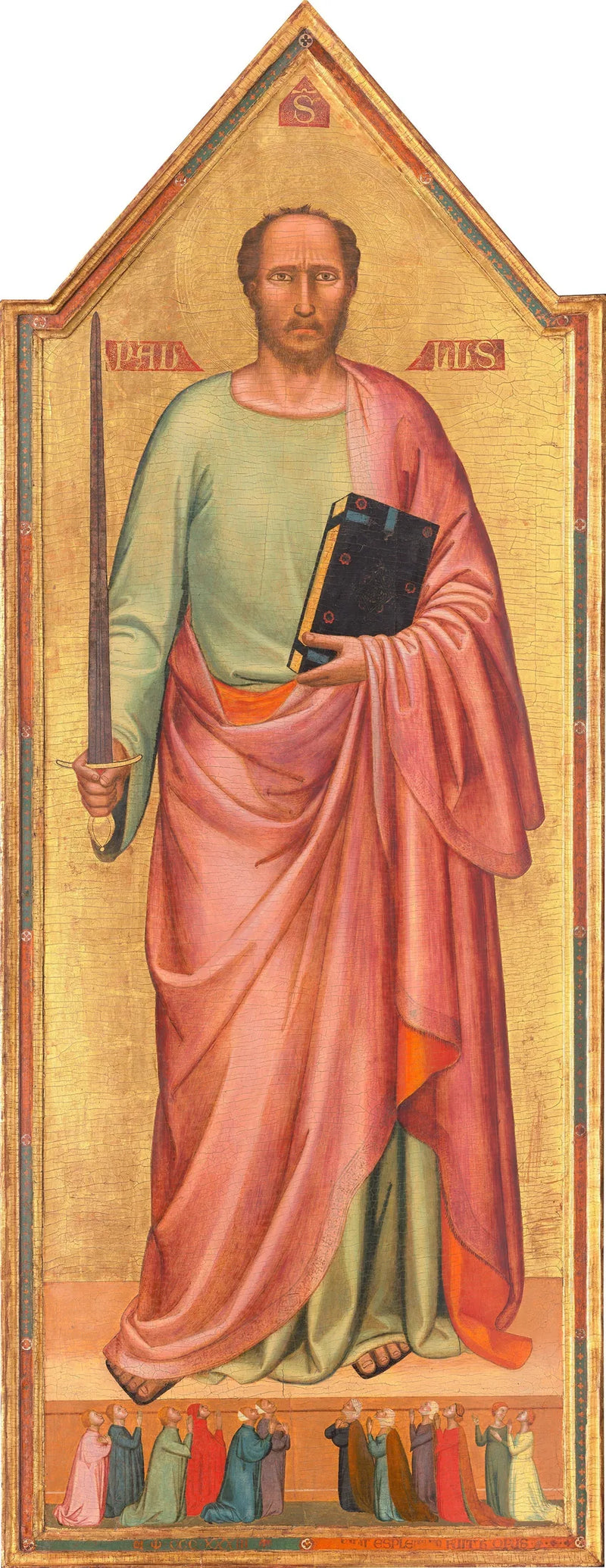 Saint Paul et un groupe de fidèles - Bernardo Daddi