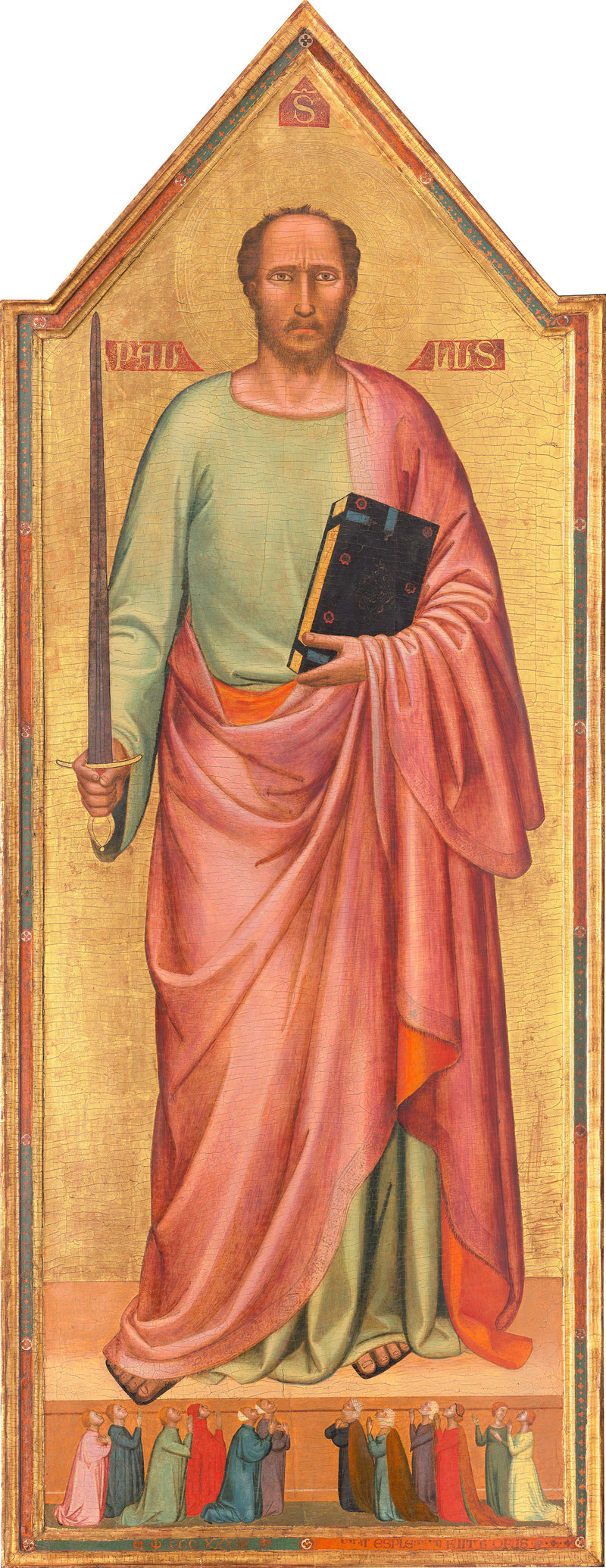 Saint Paul et un groupe de fidèles - Bernardo Daddi