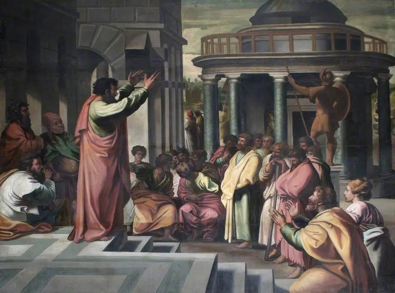Saint Paul prêchant à Athènes - Raphaël Sanzio