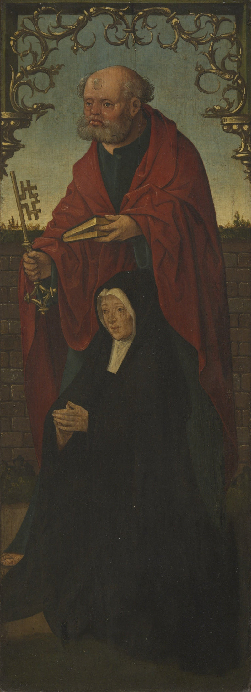 Saint Pierre et un donateur ; Saint Thomas (au revers) - Jacob Cornelisz van Oostsanen