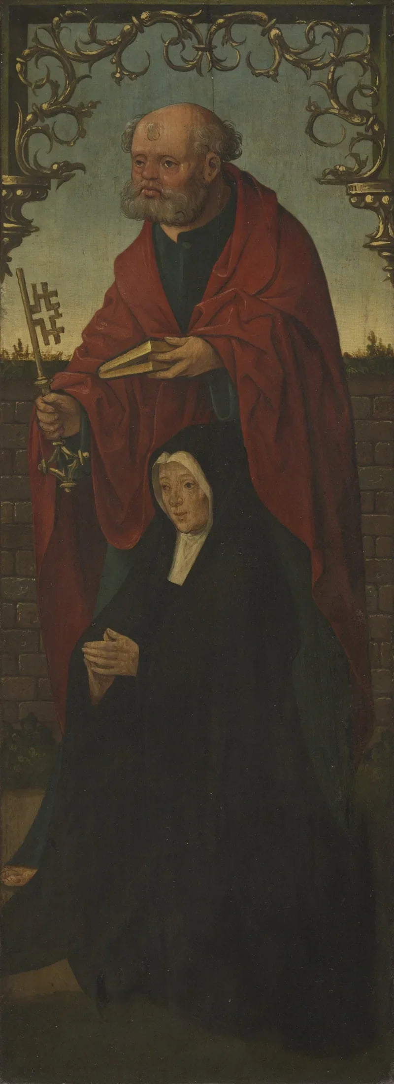Saint Pierre et un donateur ; Saint Thomas (au revers) - Jacob Cornelisz van Oostsanen
