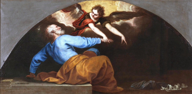 Saint Pierre libéré par un Ange - Alonso Cano