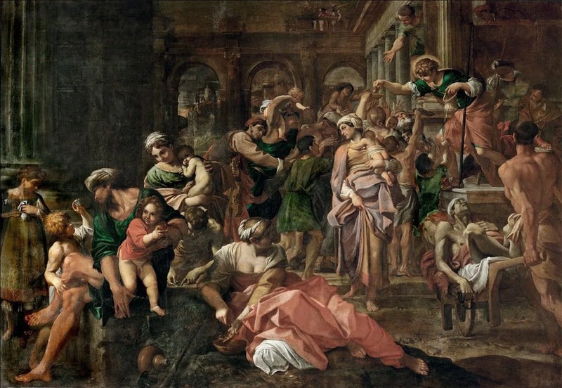 Saint Roch distribuant l'aumône - Annibale Carracci