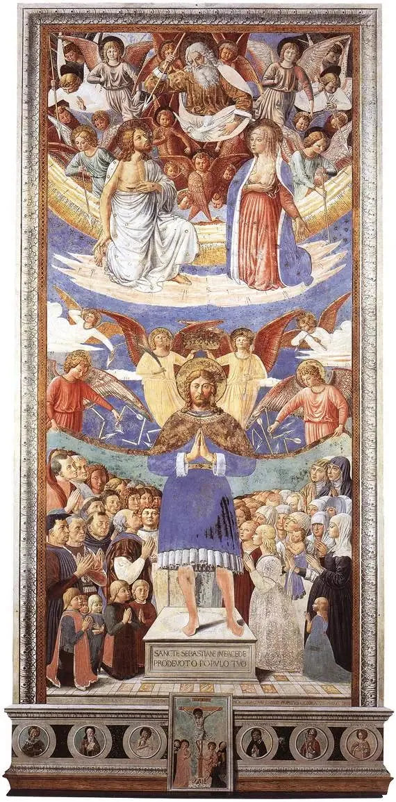 Saint Sébastien Intercesseur - Benozzo Gozzoli