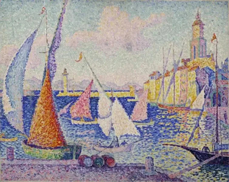 Saint-Tropez, le quai - Paul Signac