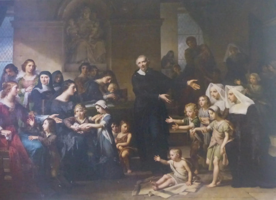 Saint Vincent de Paul prêchant la charité - Charles Meynier