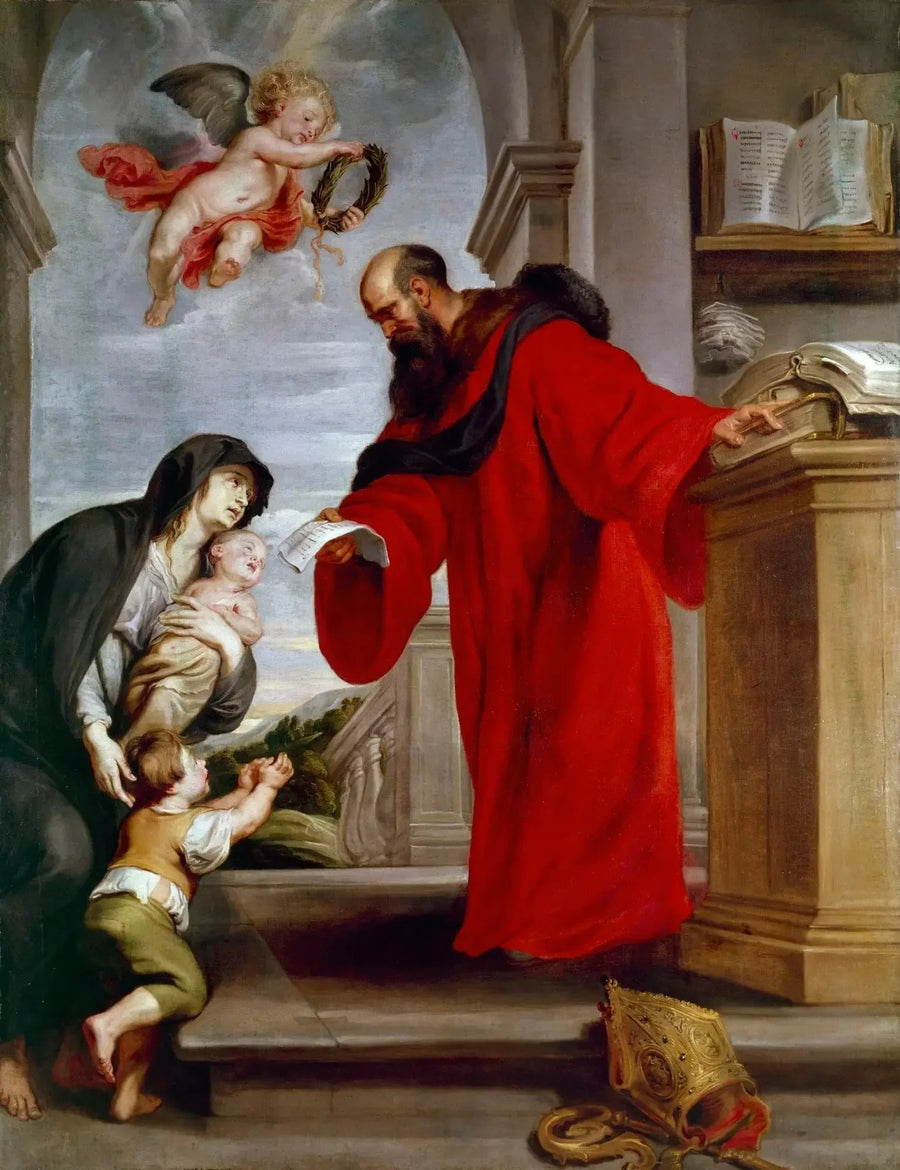 Saint Yves de Tréguier, patron des avocats, défenseur des veuves et des orphelins - Peter Paul Rubens