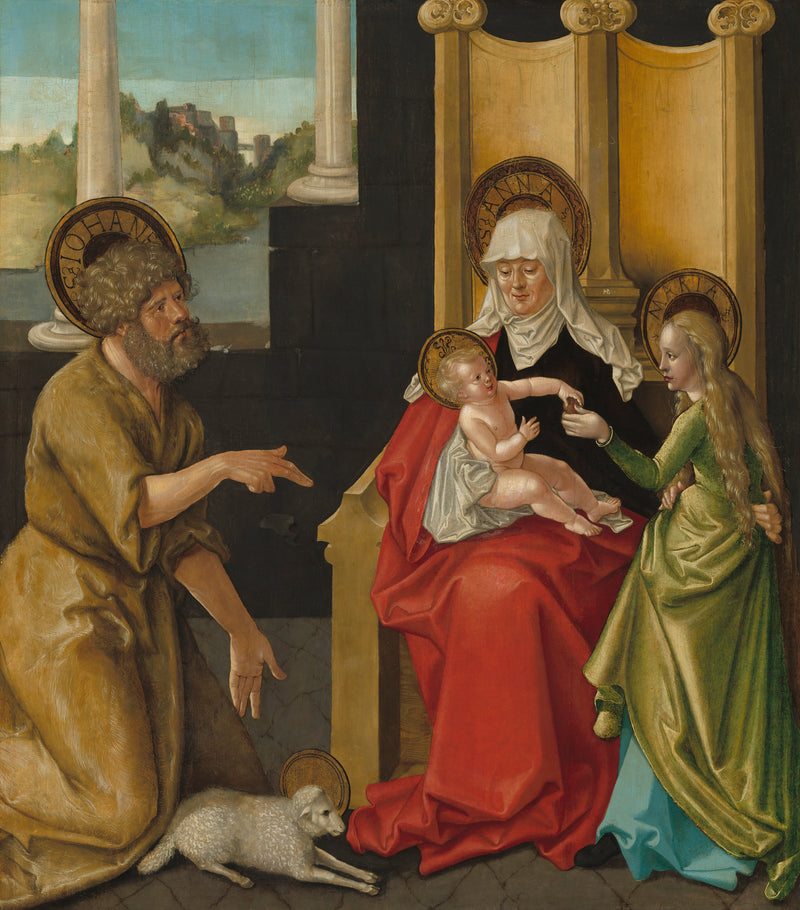 Sainte Anne avec l'Enfant Jésus, la Vierge et saint Jean-Baptiste - Hans Baldung Grien