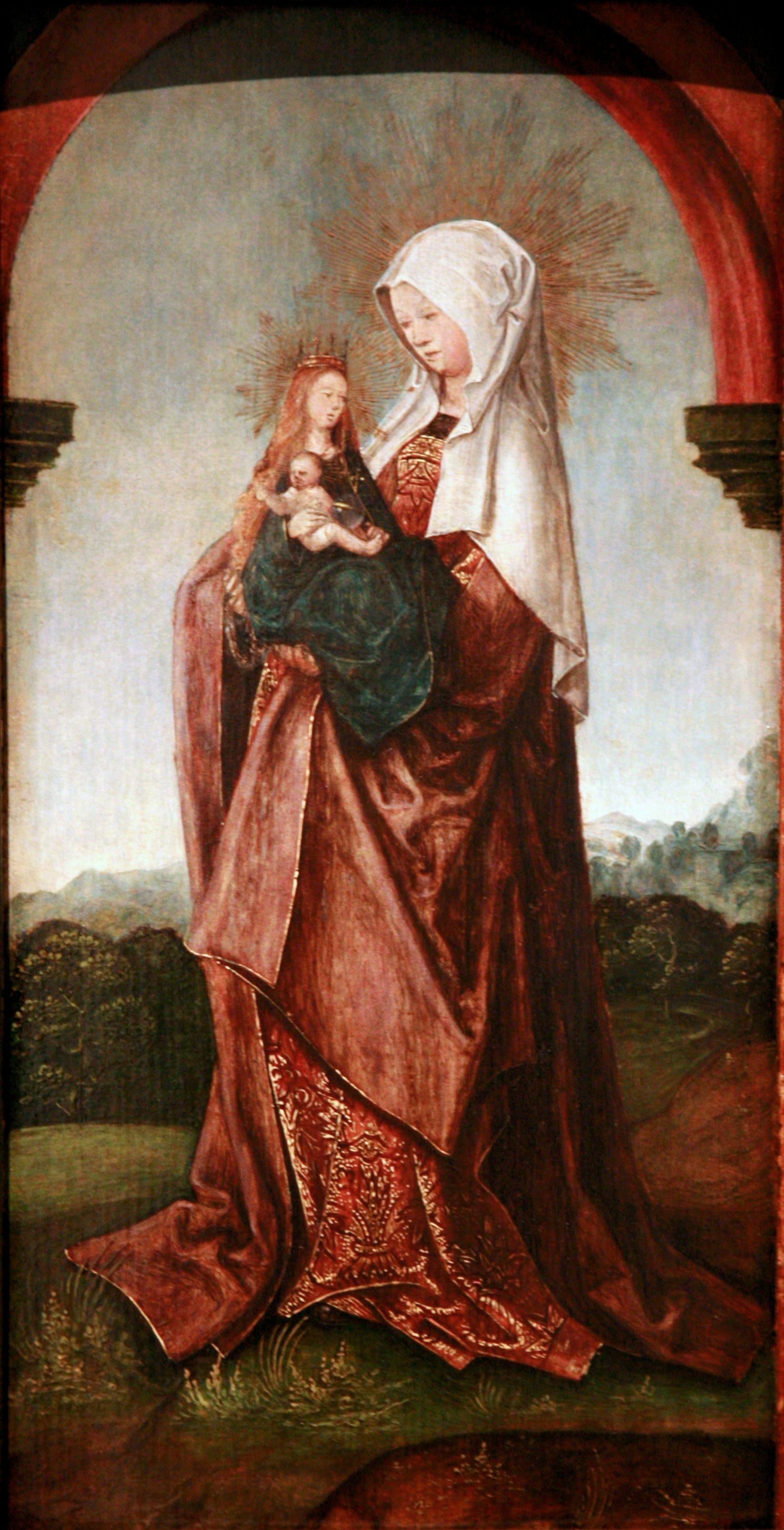 Sainte Anne portant la Vierge et l’Enfant - Jacob Cornelisz van Oostsanen - Alpha Reproduction