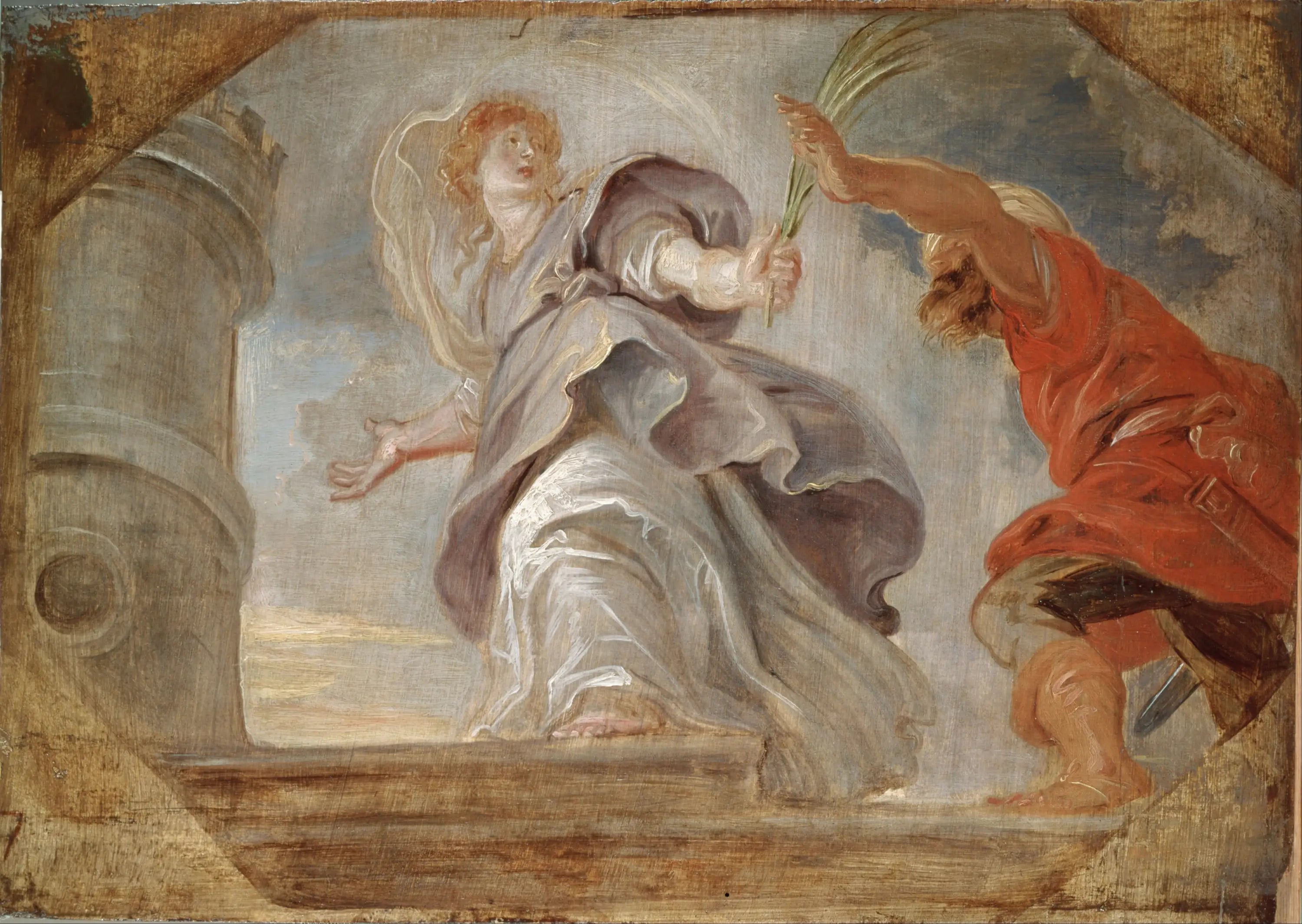 Sainte Barbe fuyant son père - Peter Paul Rubens - Alpha Reproduction