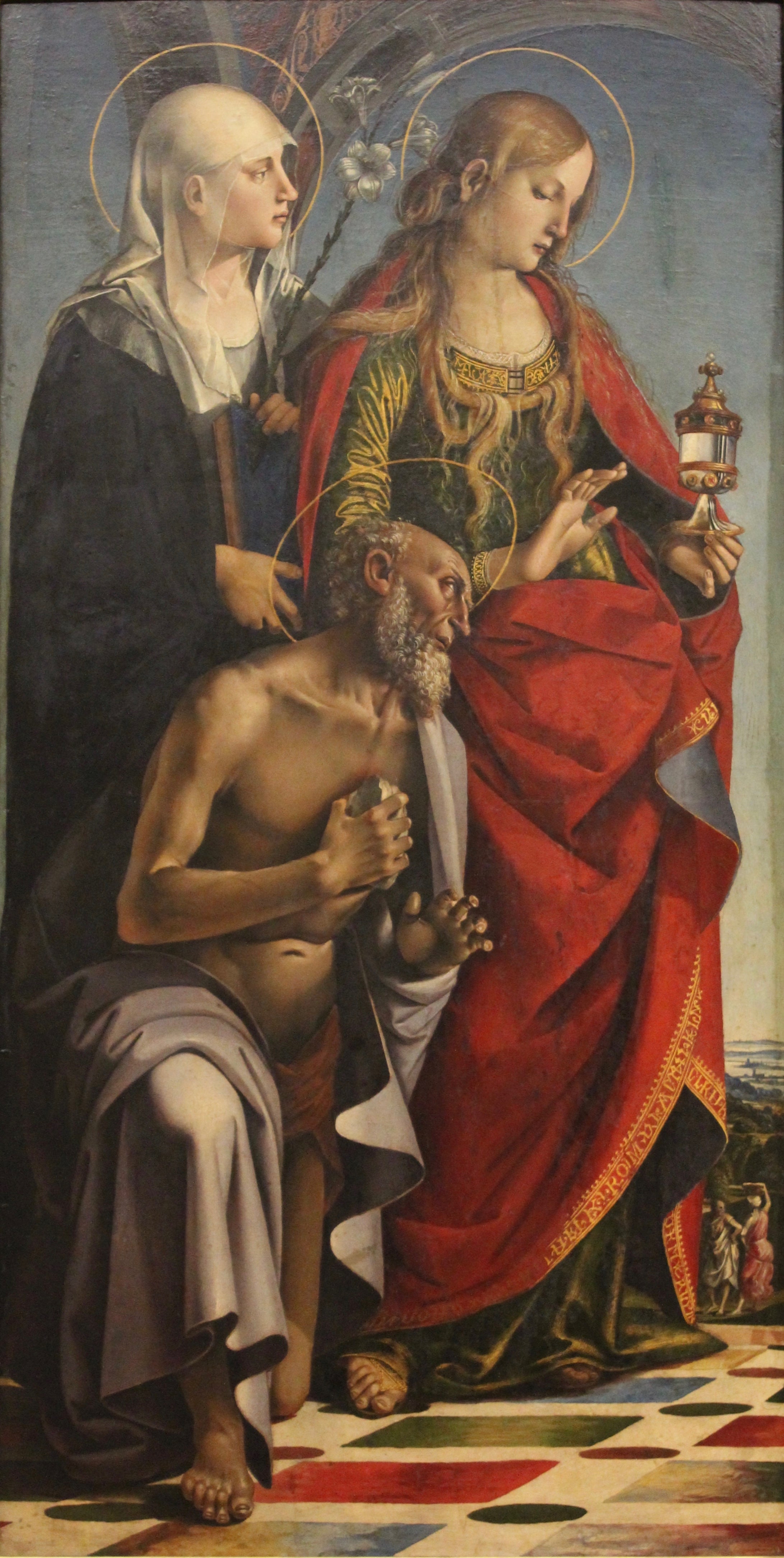 Sainte Eustachie, Sainte Marie-Madeleine et Saint Jérôme - Luca Signorelli