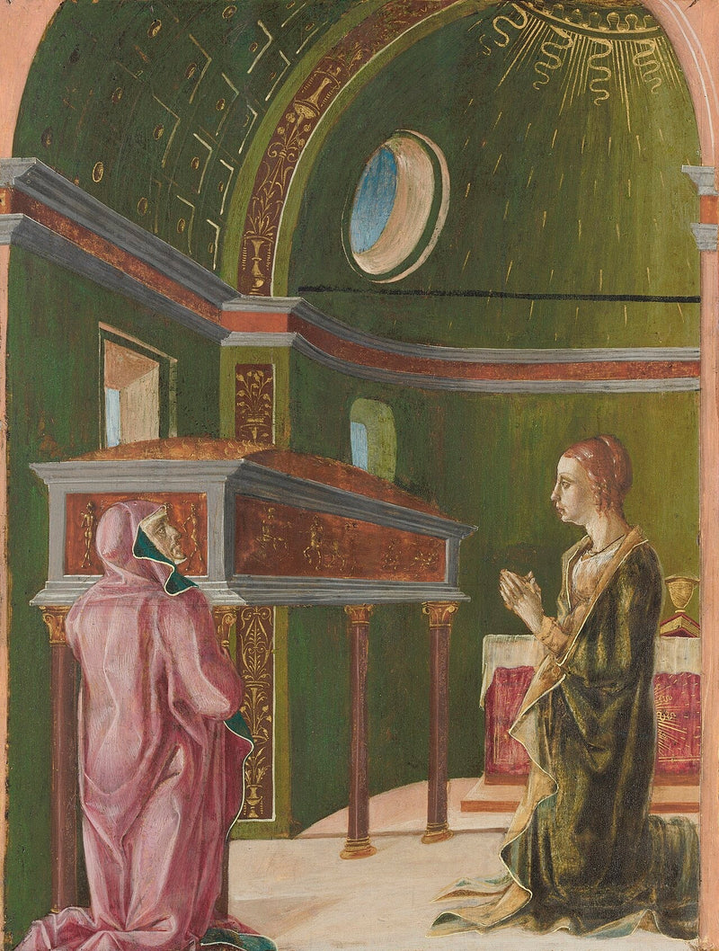 Sainte Lucie et Sainte Eutychia au sanctuaire de Sainte Agathe - Cosmè Tura