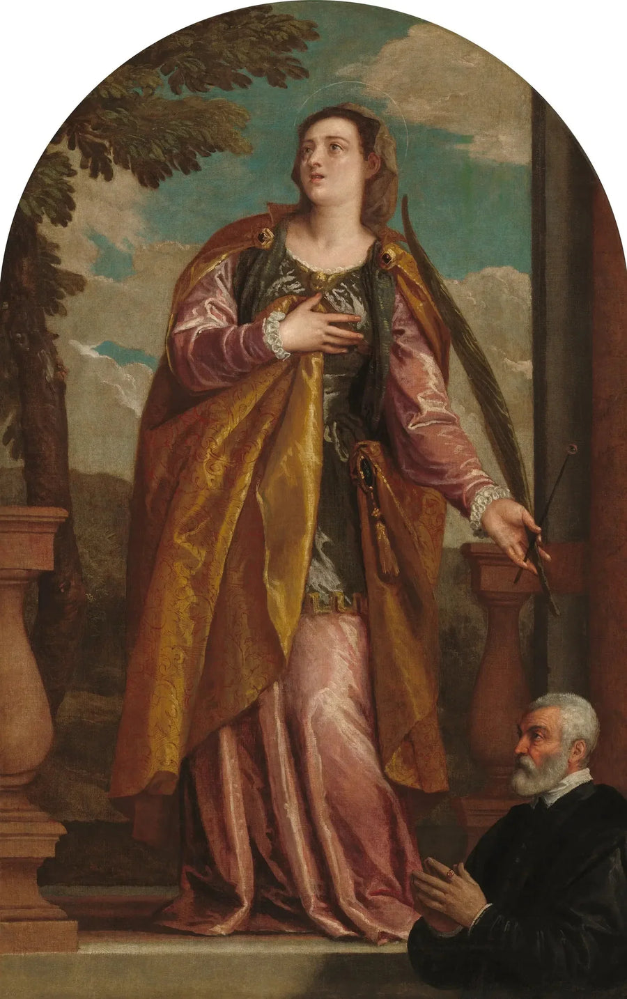 Sainte Lucie et un donateur - Paul Véronèse