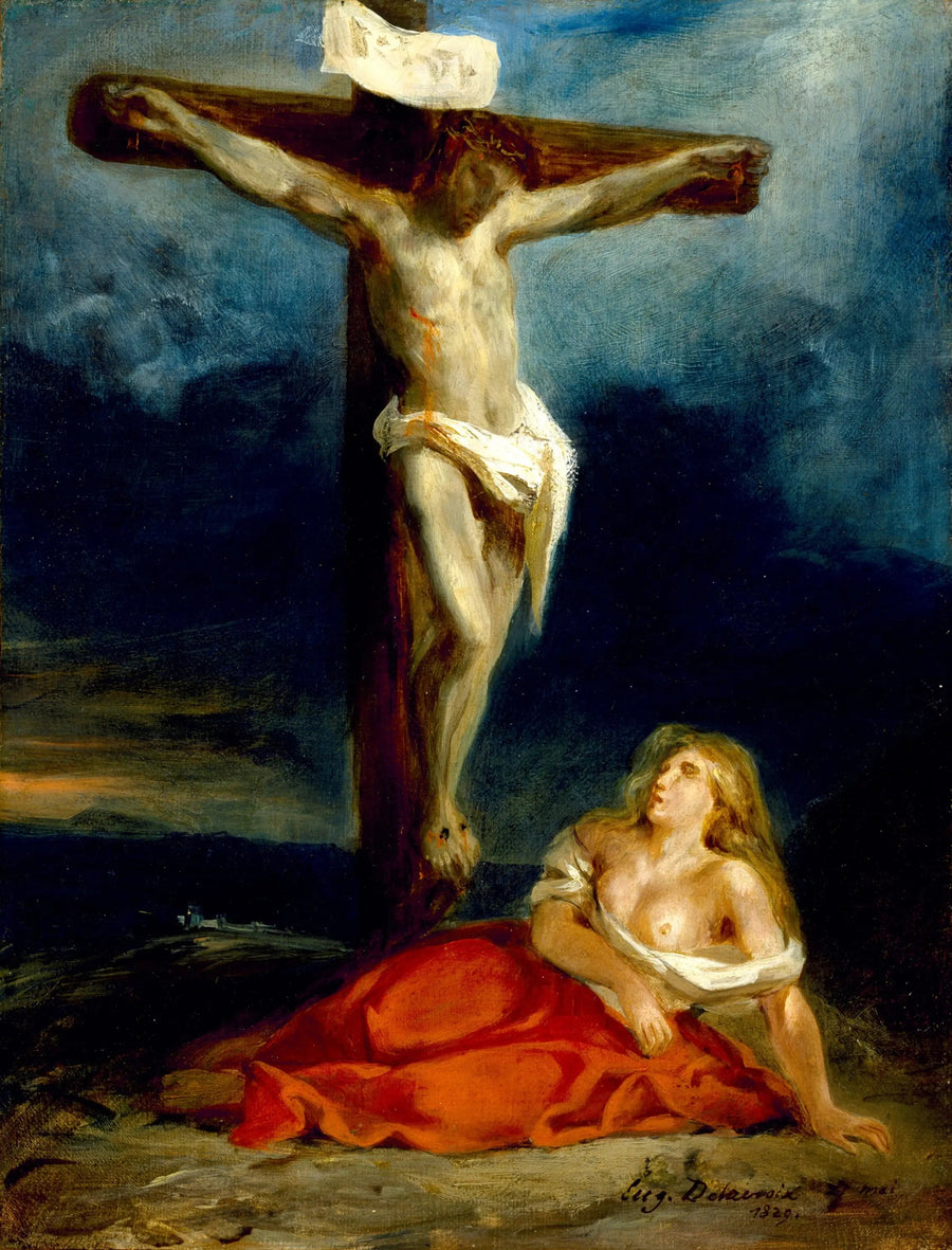 Sainte Marie-Madeleine au pied de la Croix - Eugène Delacroix