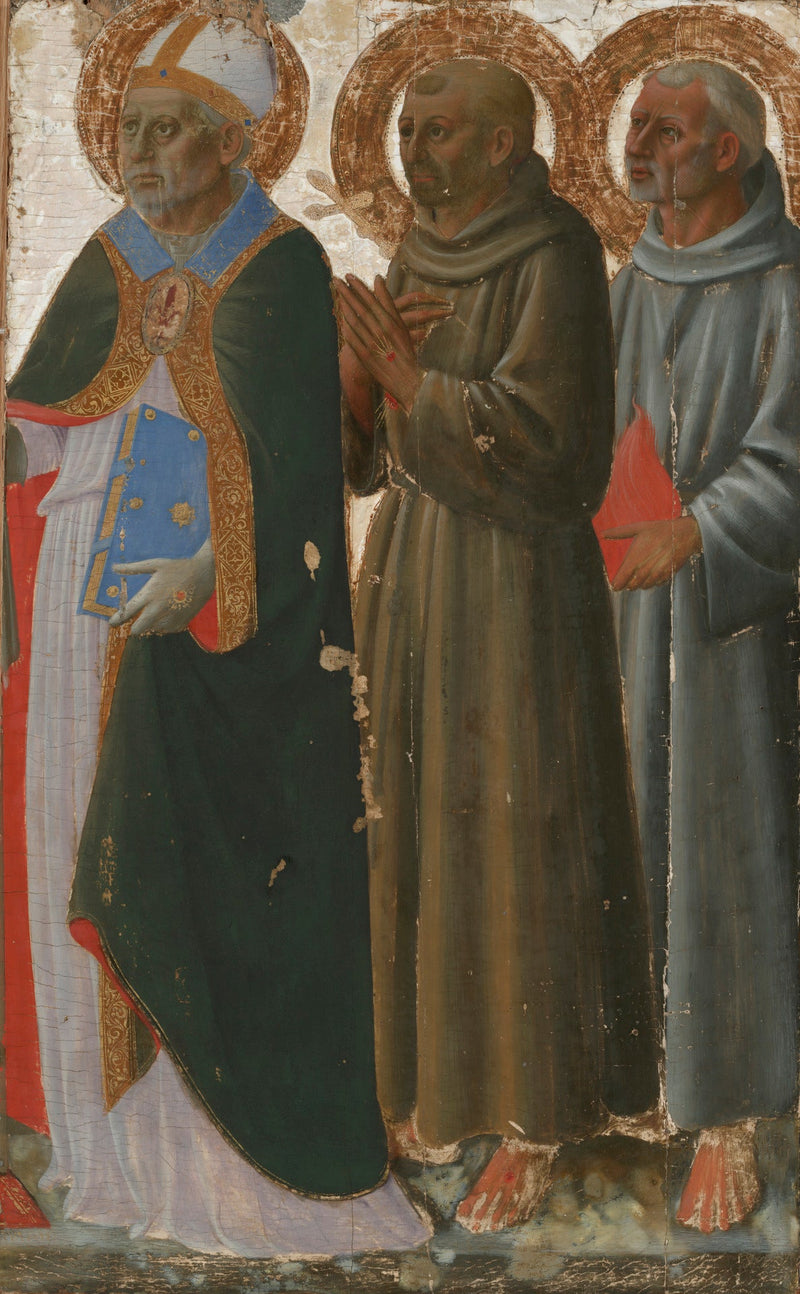 Saints Zénobe, François et Antoine de Padoue - Zanobi Strozzi