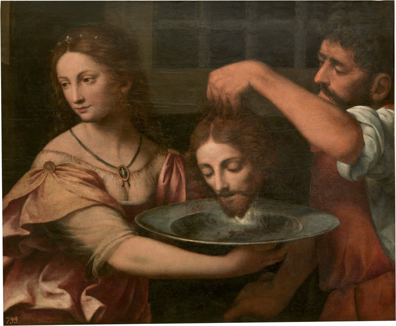 Salomé recibiendo la cabeza del Bautista - Bernardino Luini