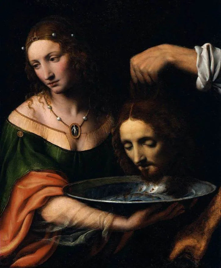 Salomé tenant la tête de saint Jean-Baptiste - Bernardino Luini