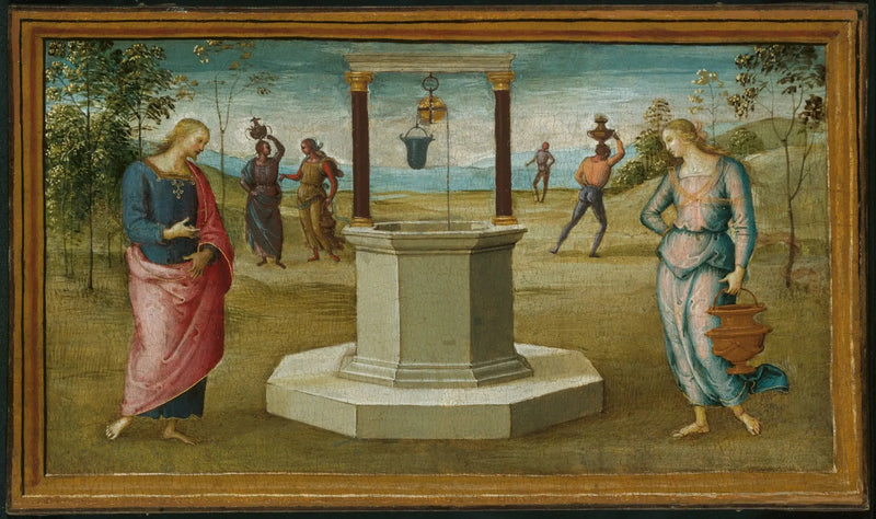 Samaritaine au puits - Pietro Perugino