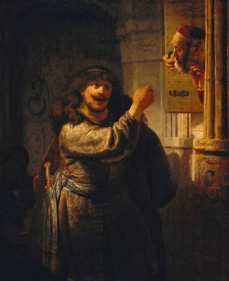 Samson menace son beau-père - Rembrandt