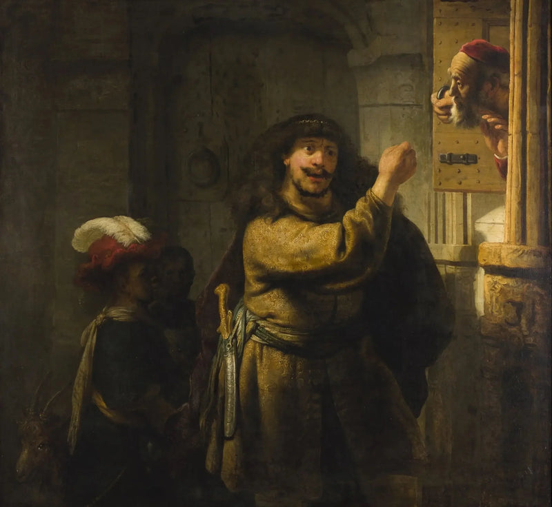 Samson menace son beau-père - Rembrandt