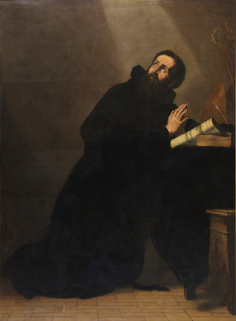San Agustín en oración - Jusepe de Ribera