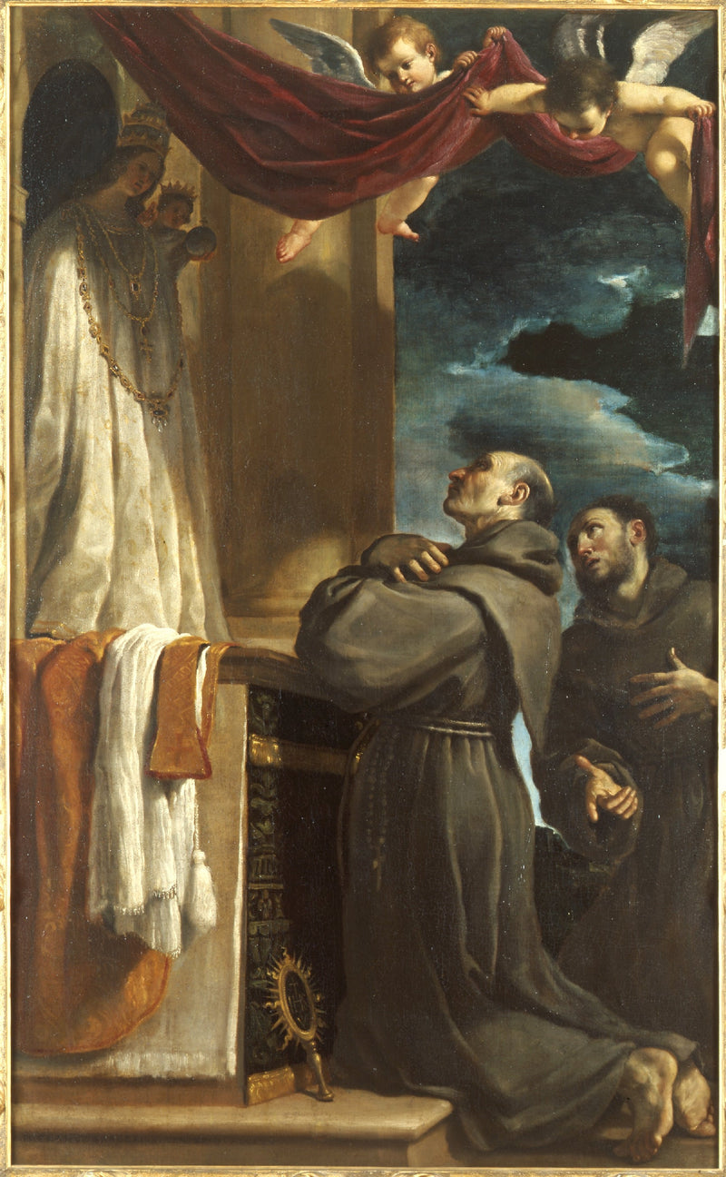 San Bernardino da Siena con San Francesco d’Assisi in preghiera - Guercino