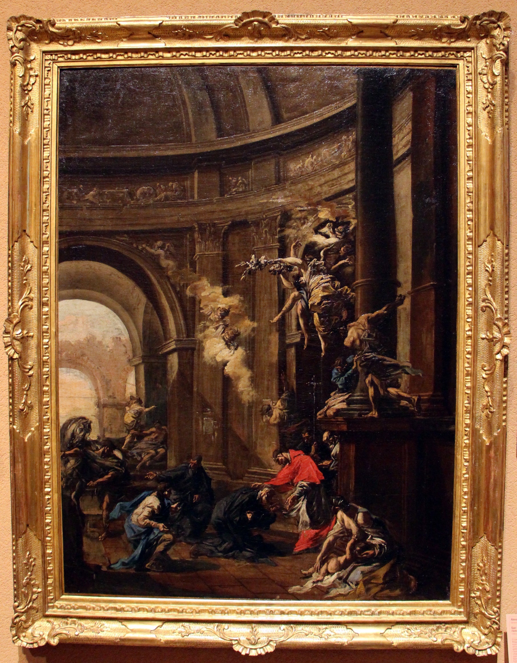 san carlo borromeo riceve gli oblati - Alessandro Magnasco image 1 copie de tableau peinte à la main
