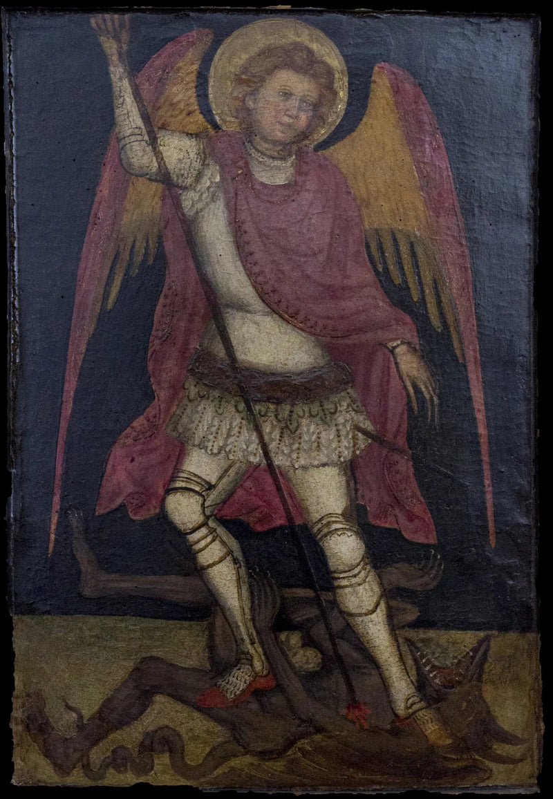 San Michele Arcangelo combat contre Satana - Guariento di Arpo