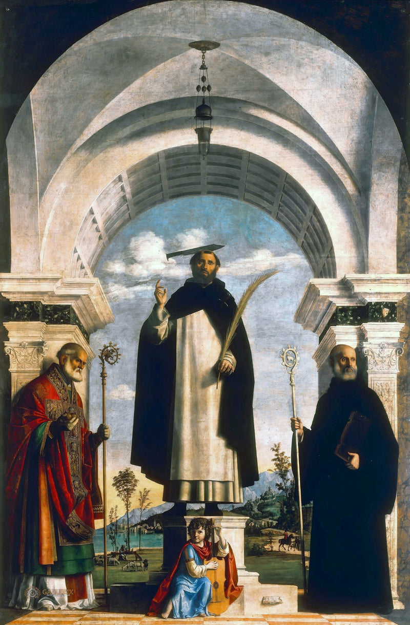 San Pietro martyre tra i santi Nicola e Benedetto - Cima da Conegliano