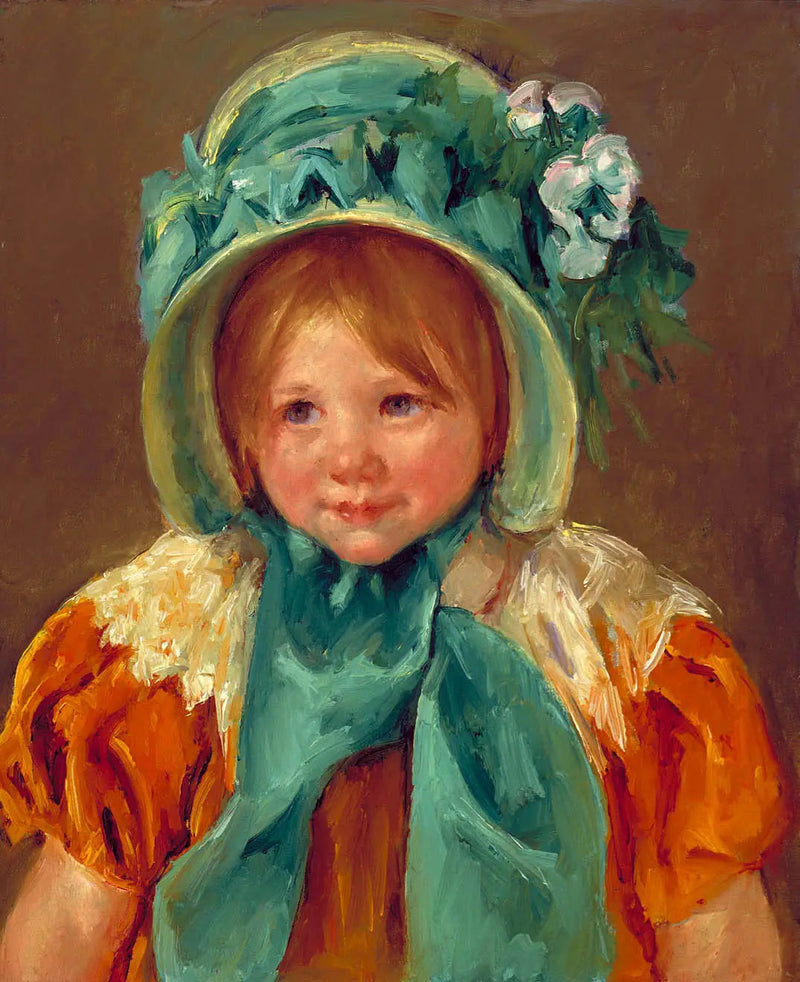 Sara au bonnet vert - Mary Cassatt