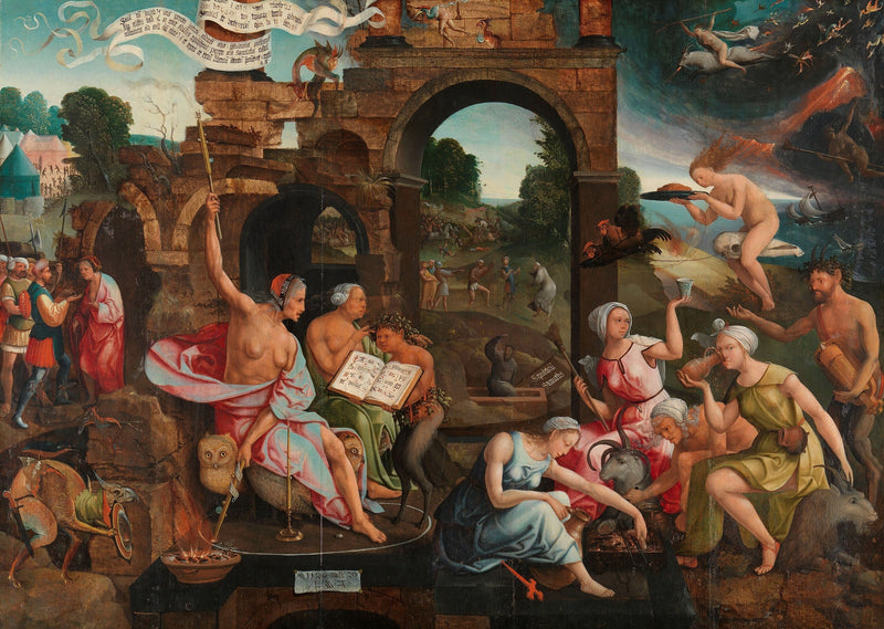 Saül et la sorcière d'Endor - Jacob Cornelisz van Oostsanen