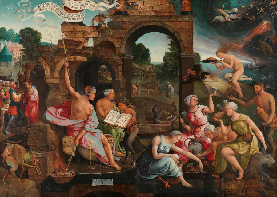 Saül et la sorcière d'Endor - Jacob Cornelisz van Oostsanen