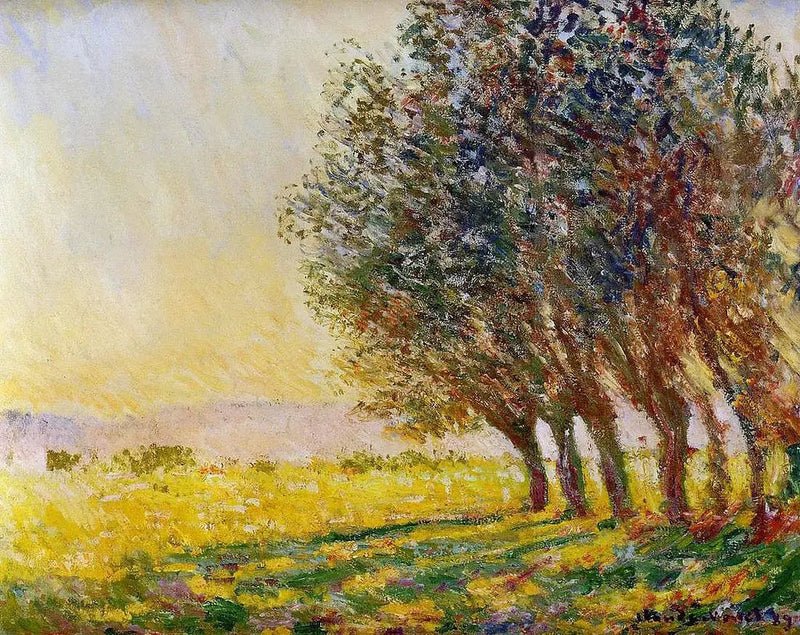 Saules au soleil couchant - Claude Monet