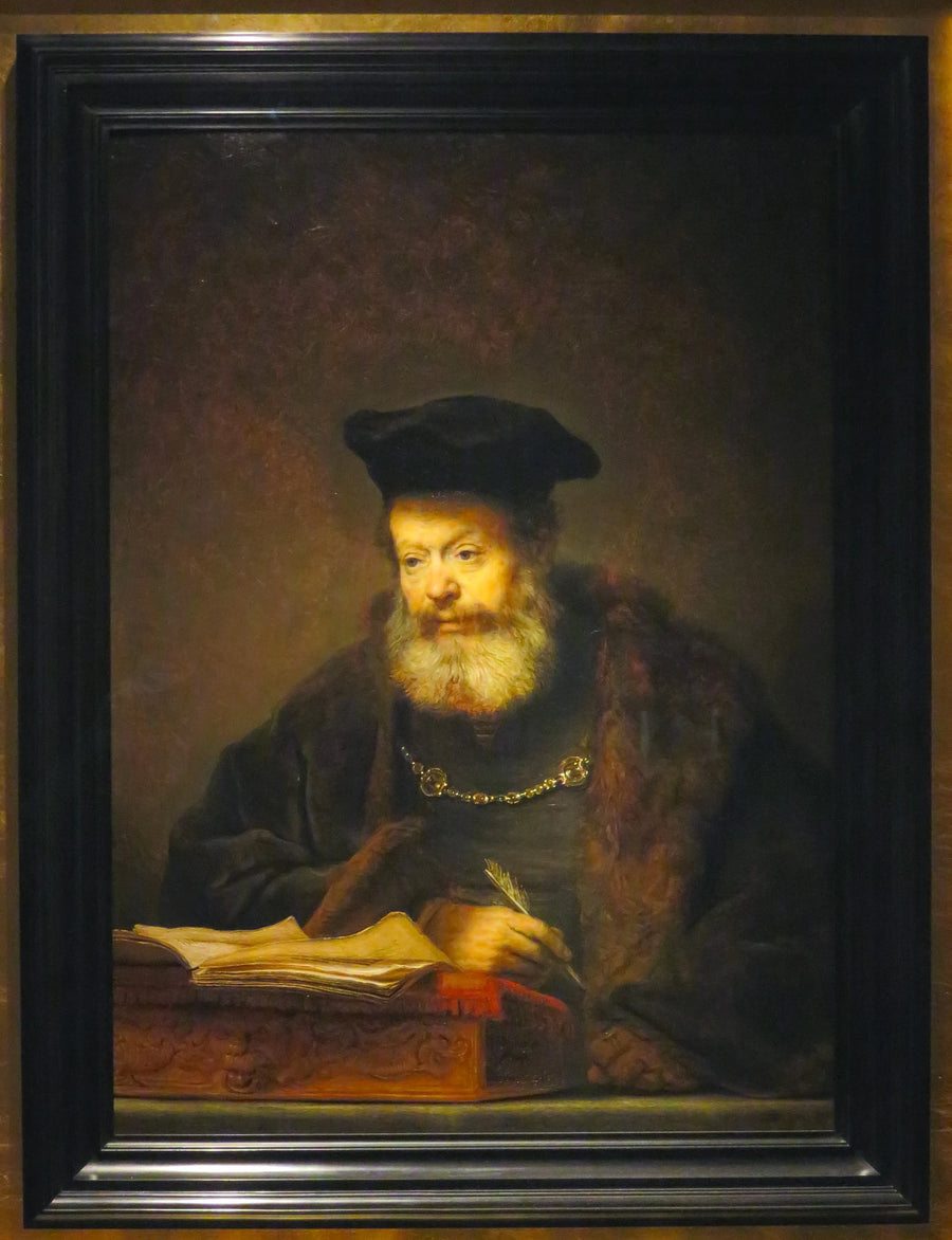 Le Savant à son pupitre – Rembrandt, 1641