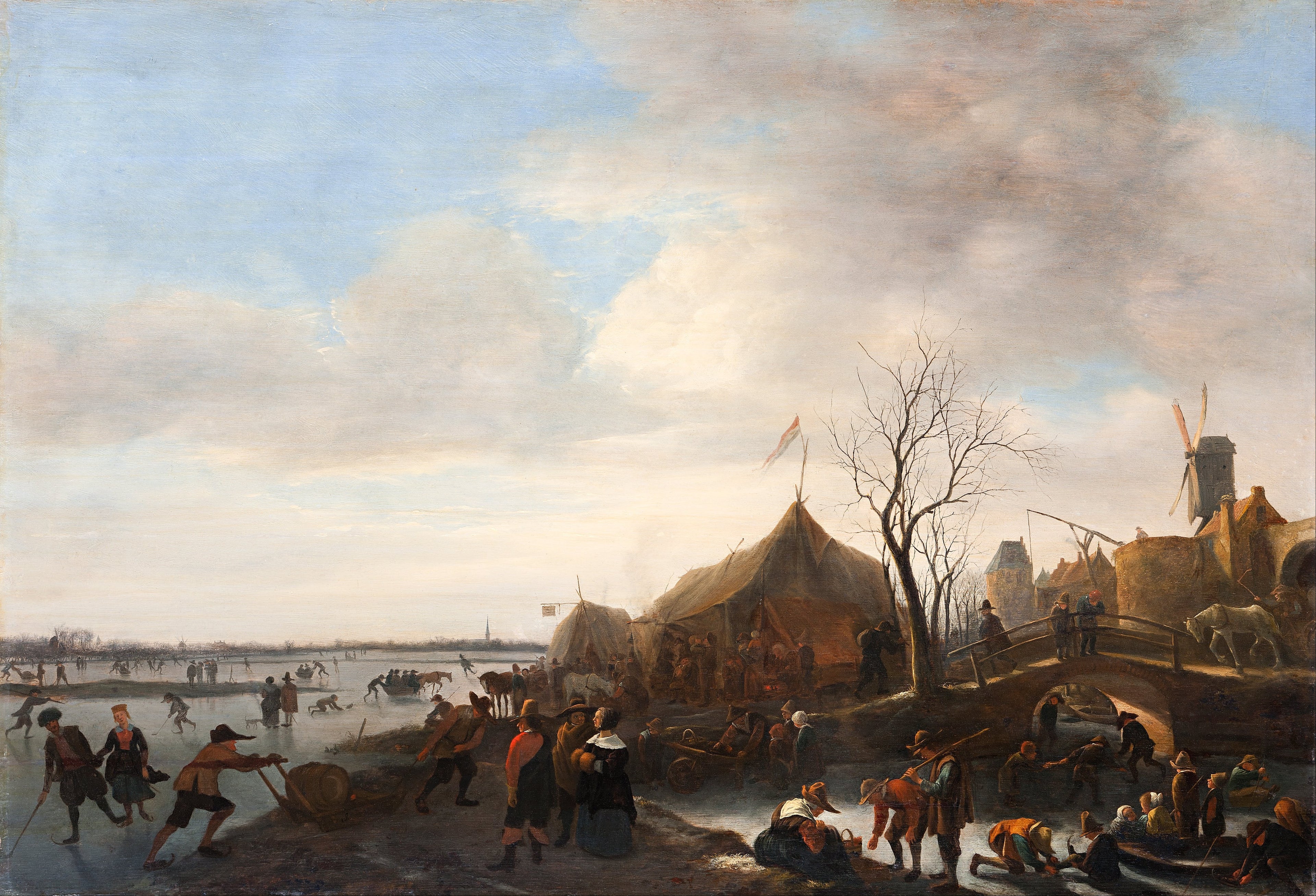 Scène d'hiver - Jan Steen image 1 reproduction d’œuvre d’art à l’huile
