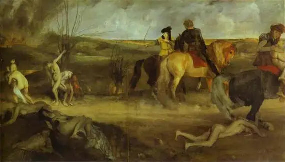 Scène de guerre au Moyen Âge - Edgar Degas