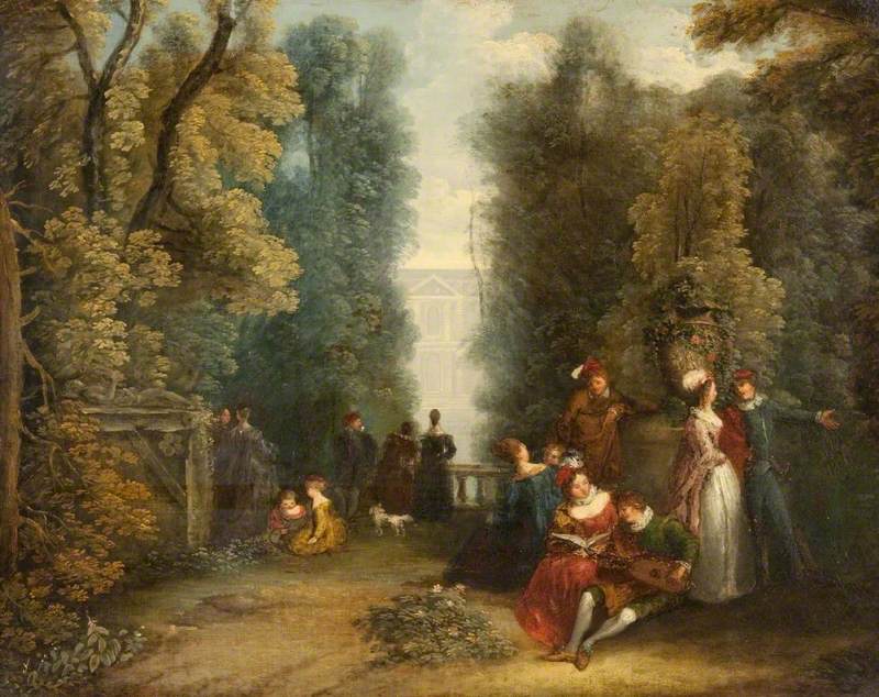 Scène de jardin - Antoine Watteau
