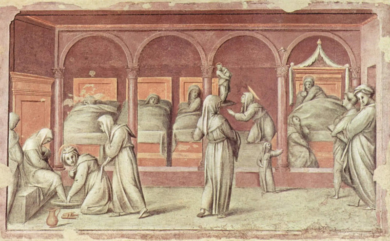 Scène de la vie à l'hôpital - Pontormo