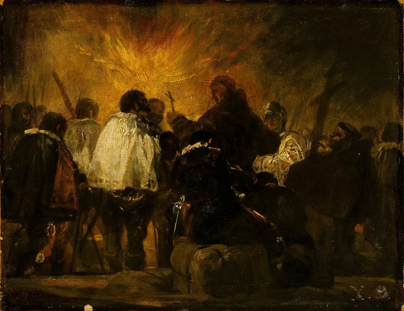 Scène de nuit de l'Inquisition - Francisco de Goya