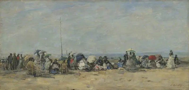 Scène de plage, Trouville - Eugène Boudin