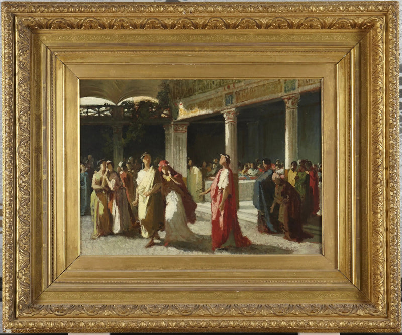 Scène dramatique dans un tribunal - Frederic Leighton