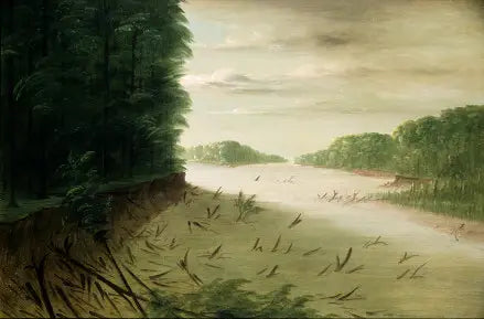 Scène du Bas-Mississippi - George Catlin - Alpha Reproduction