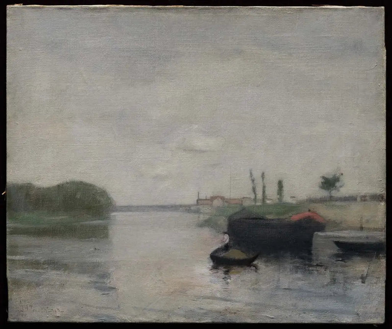 Scène du canal - John Henry Twachtman