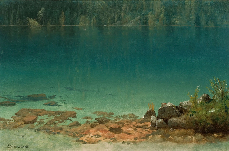 Scène du lac - Albert Bierstadt