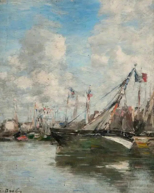 Scène du port, Trouville - Eugène Boudin