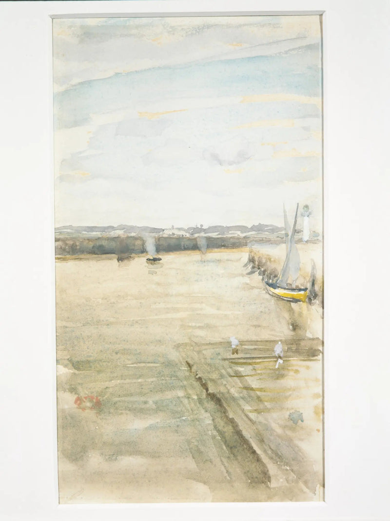 Scène sur la Mersey - James Abbott McNeill Whistler