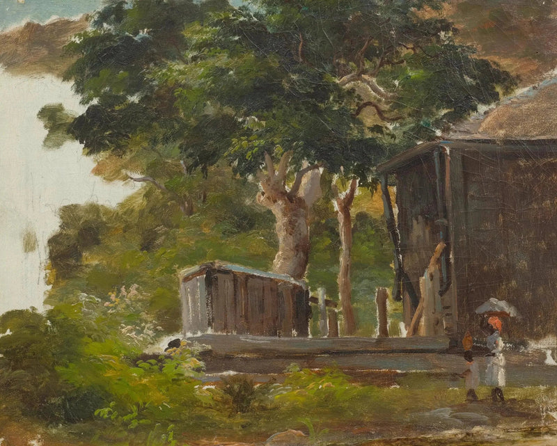 Scène villageoise - Camille Pissarro