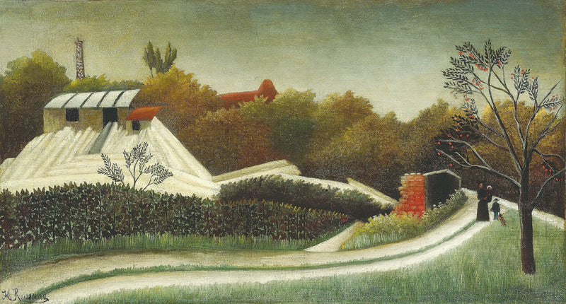 Scierie, banlieue parisienne - Henri Rousseau